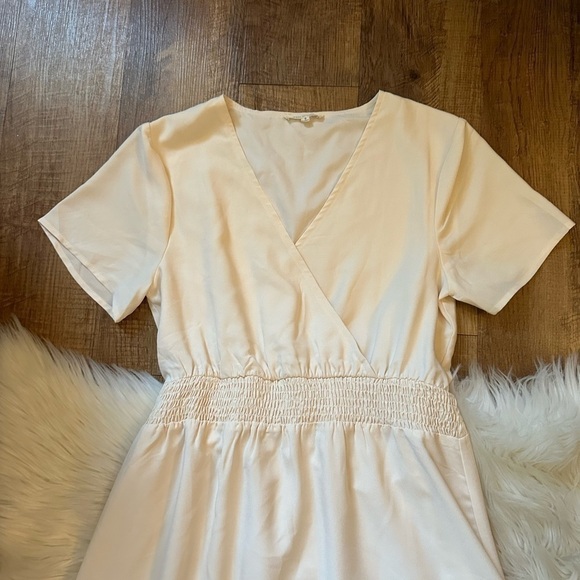 TEA N ROSE Ellie Dress In Cream - Picture 8 of 9